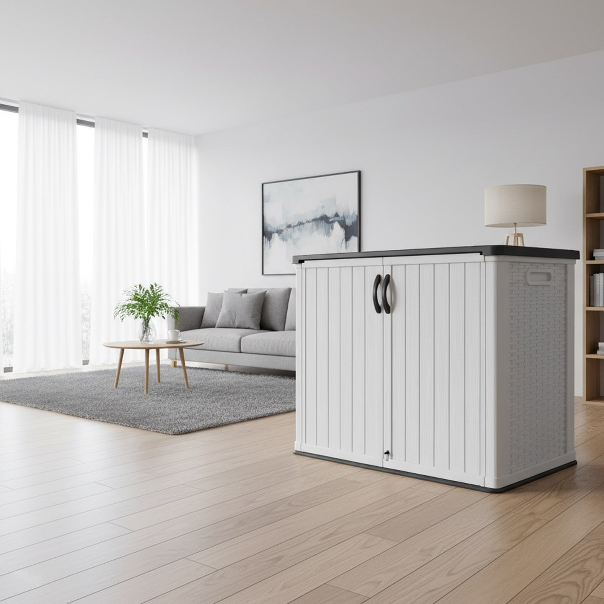 Garden Storage Box - Duży plastikowy schowek ogrodowy na zewnątrz,