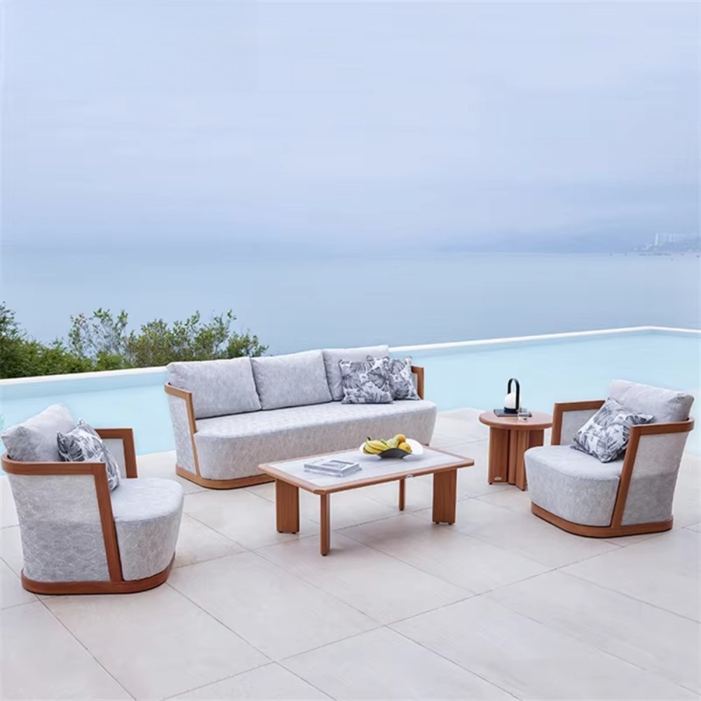 Outdoor Furniture Quality - Nowoczesny aluminiowy zestaw mebli ogrodowych na