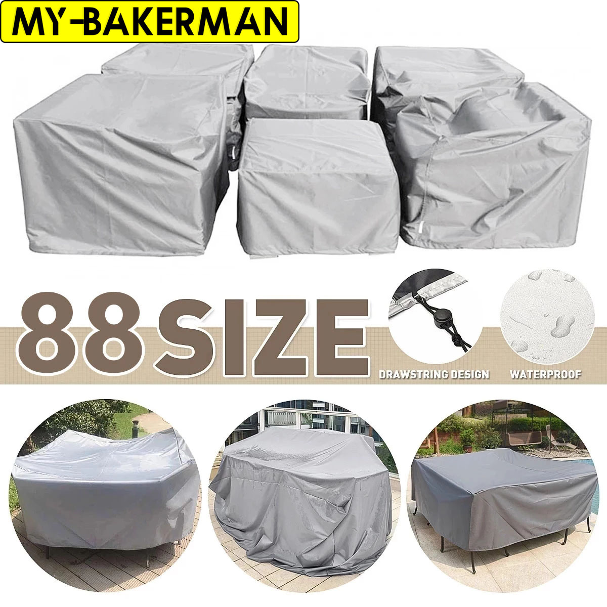 Outdoor Furniture Bali - Pokrowce na meble ogrodowe Wodoodporne, pokrowce