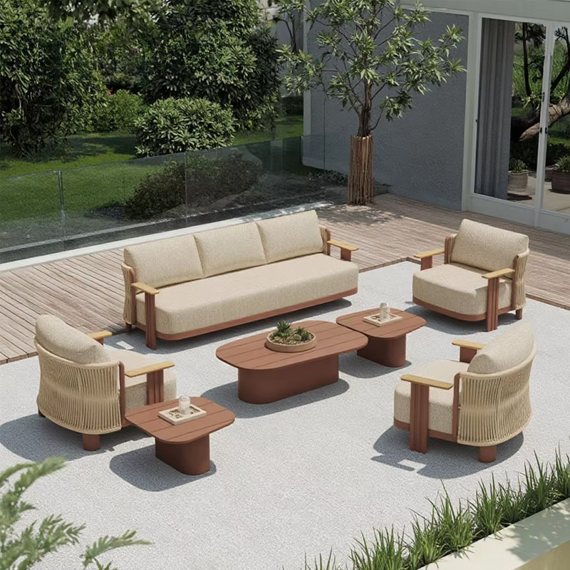 Outdoor Furniture Quality - Luksusowy zestaw mebli ogrodowych z aluminium,