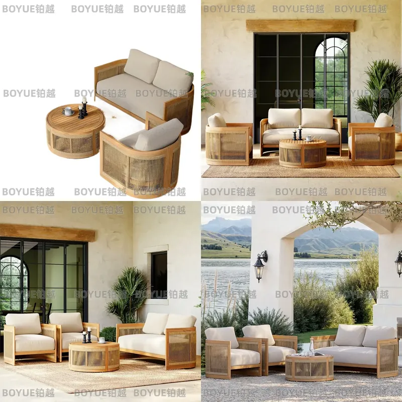 Zestaw mebli ogrodowych z drew – Rattan Lounge Set recenzja i cena