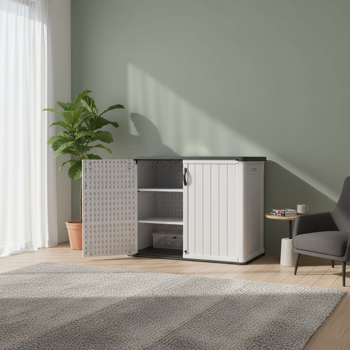 Duży plastikowy schowek ogrodo – Garden Storage Box recenzja i cena