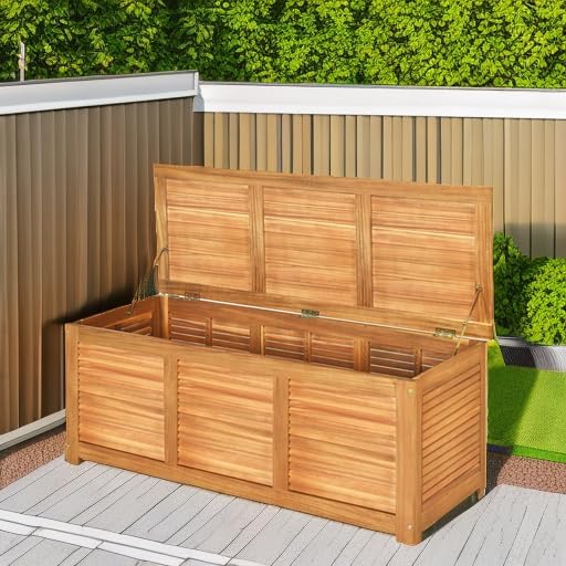 Ławka z litego drewna akacjowe – Garden Storage Box recenzja i cena