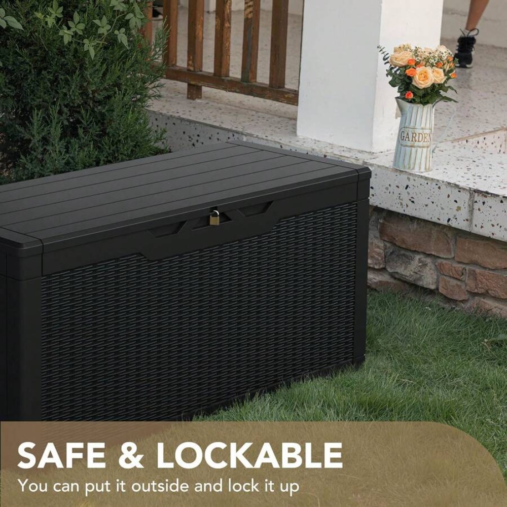 Duży zamykany na klucz pojemni – Garden Storage Box recenzja i cena