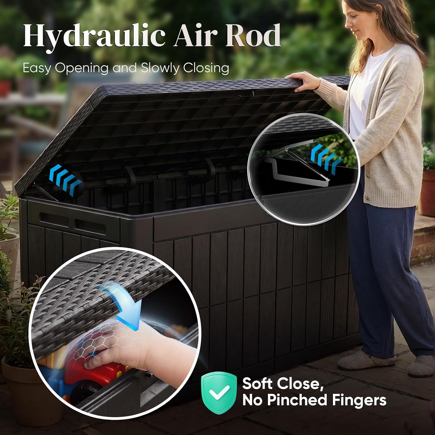 Duży pojemnik zewnętrzny o poj – Garden Storage Box recenzja i cena