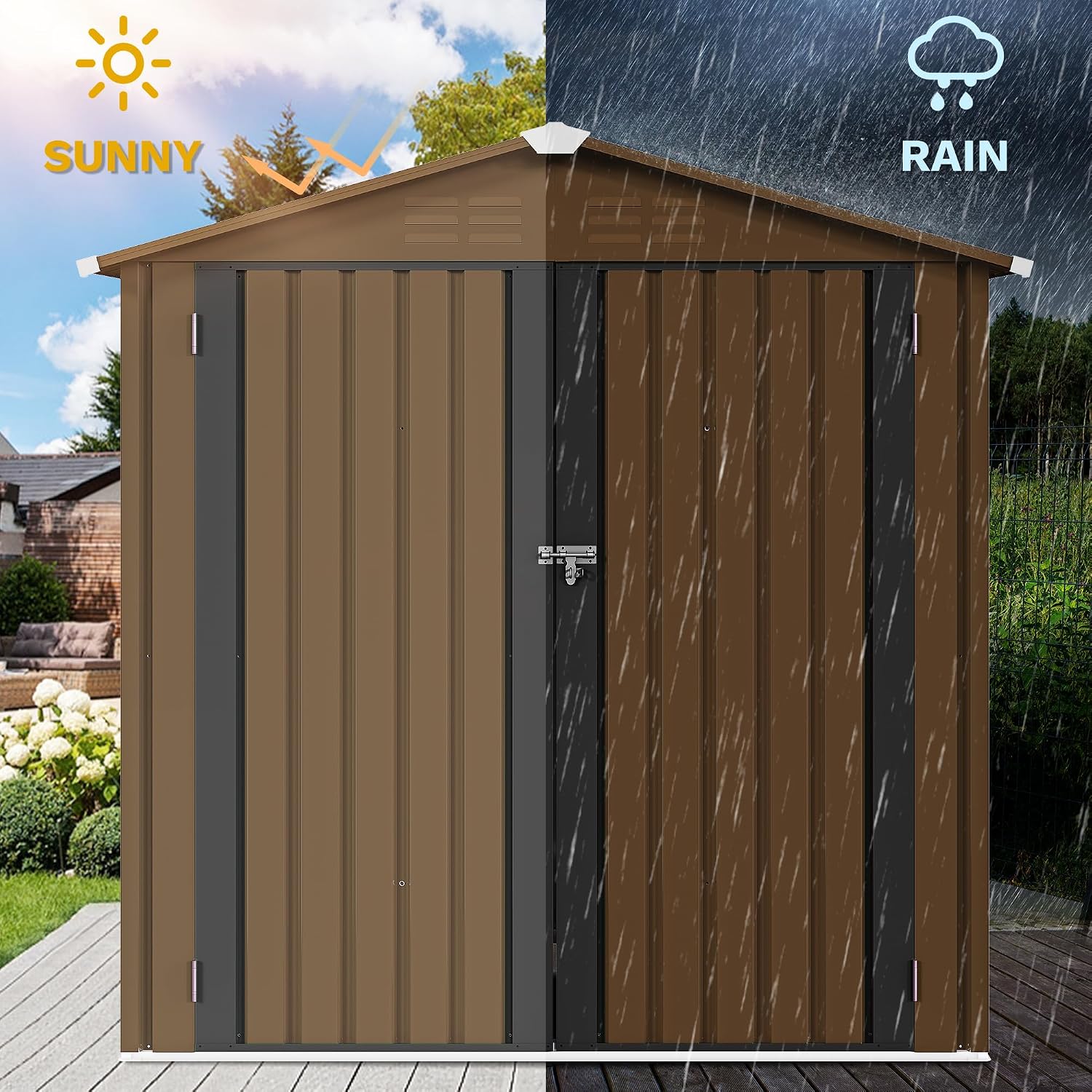 Metalowy schowek ogrodowy 6x4  – Outdoor Furniture Metal recenzja i cena