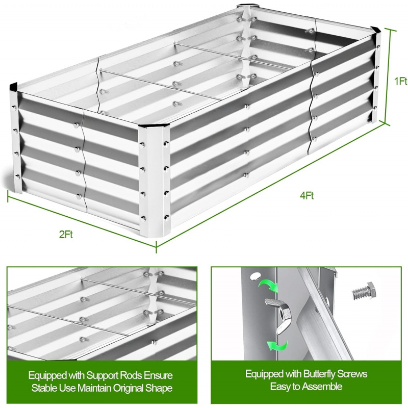 Duży, bezdenny, ocynkowany zbi – Garden Storage Box recenzja i cena