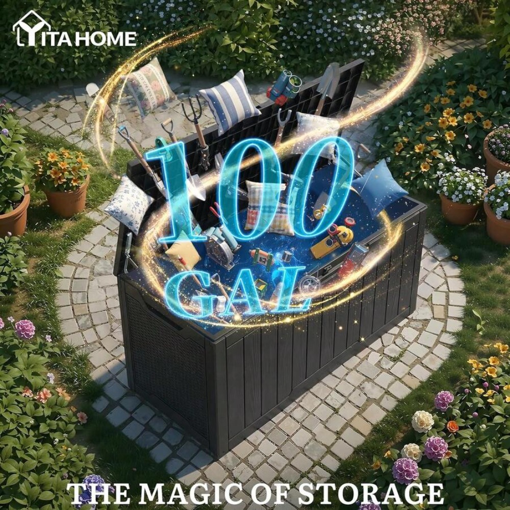 100-galonowy duży wodoodporny  – Garden Storage Box recenzja i cena