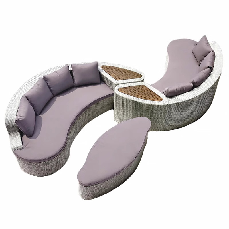 Okrągła sofa z rattanu, sofa d – Outdoor Furniture Exhibition recenzja i cena
