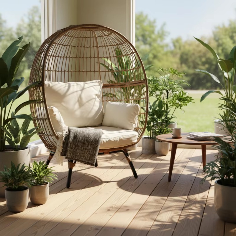 Wysokiej jakości wiklinowe krz – Outdoor Furniture Quality recenzja i cena